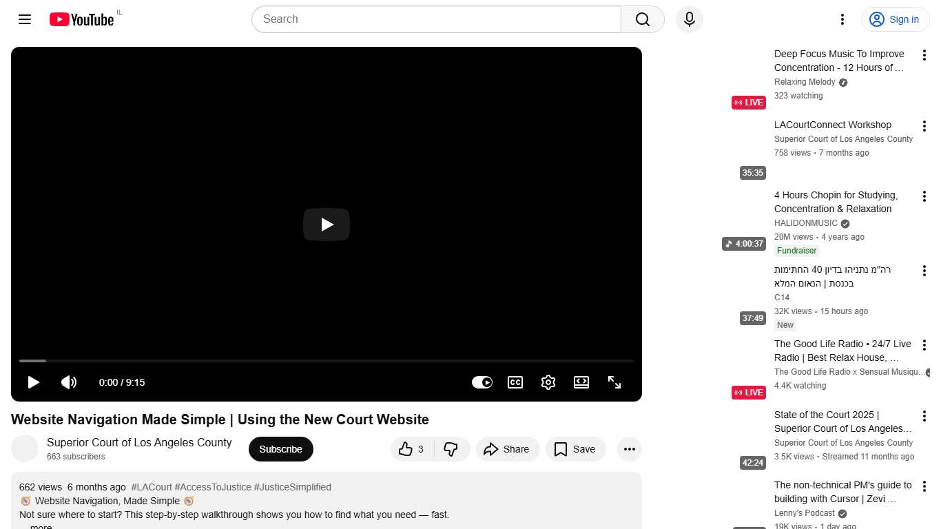 Website Navigation Made Simple | Using the New Court Website - YouTube